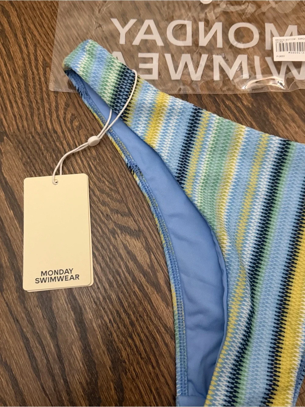 Monday Swimwear Bronte Bottom - Sardinia Stripe - L
